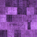 Square Patchwork Purple Transitional Rug, tr1862pur