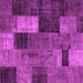 Square Machine Washable Patchwork Pink Transitional Rug, wshtr1862pnk
