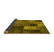 Sideview of Patchwork Yellow Transitional Rug, tr1862yw