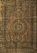 Machine Washable Persian Brown Traditional Rug, wshtr1863brn