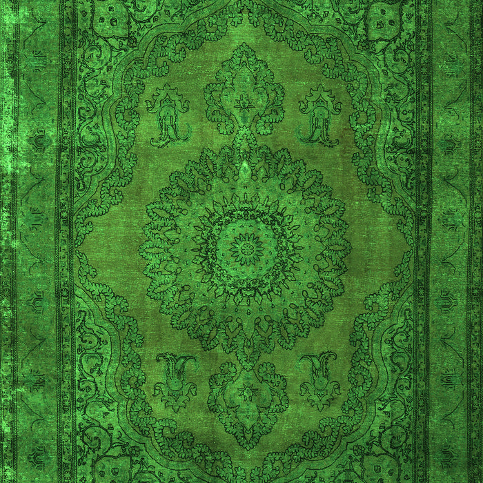 Serging Thickness of Machine Washable Persian Green Traditional Area Rugs, wshtr1863grn