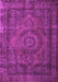 Machine Washable Persian Pink Traditional Rug, wshtr1863pnk