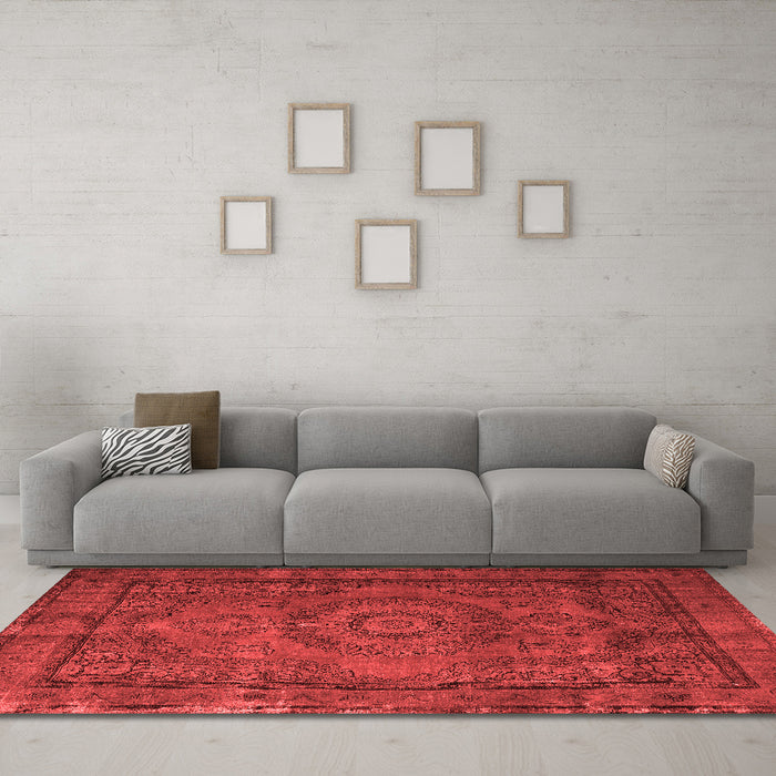 Traditional Red Washable Rugs