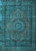 Machine Washable Persian Light Blue Traditional Rug, wshtr1863lblu