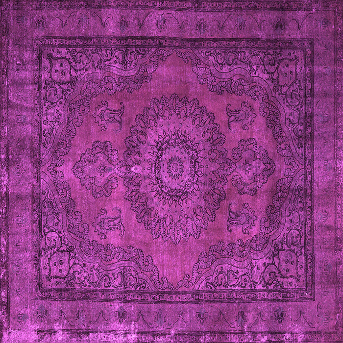 Square Persian Pink Traditional Rug, tr1863pnk