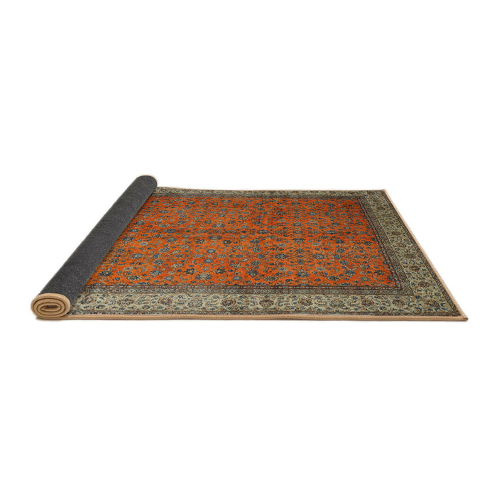 Sideview of Traditional Dark Almond Brown Persian Rug, tr1864