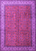 Machine Washable Persian Purple Traditional Area Rugs, wshtr1864pur