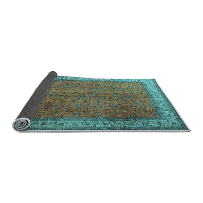 Sideview of Persian Light Blue Traditional Rug, tr1864lblu