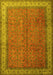 Machine Washable Persian Yellow Traditional Rug, wshtr1864yw