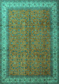 Persian Turquoise Traditional Rug, tr1864turq