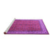 Sideview of Machine Washable Persian Purple Traditional Area Rugs, wshtr1864pur