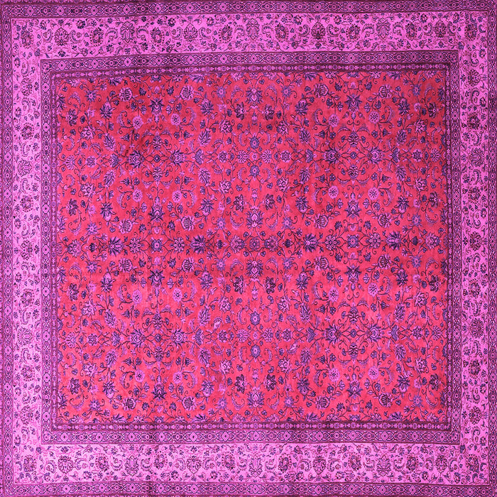Square Persian Pink Traditional Rug, tr1864pnk