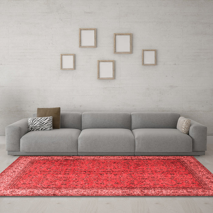 Traditional Red Washable Rugs