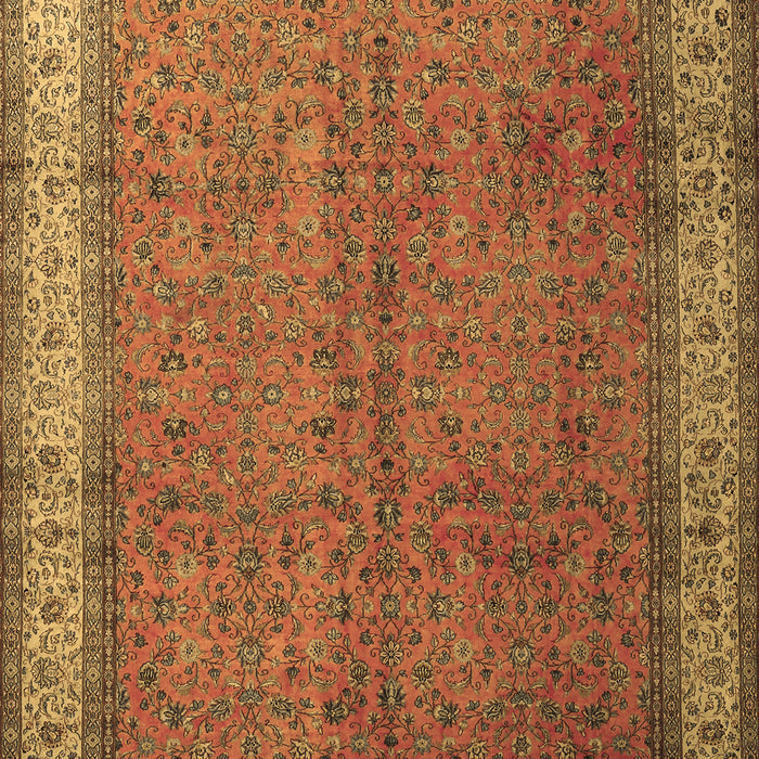 Machine Washable Persian Brown Traditional Rug, wshtr1864brn