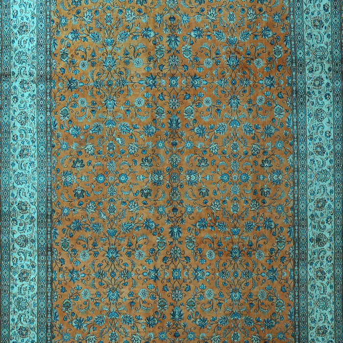 Machine Washable Persian Light Blue Traditional Rug, wshtr1864lblu