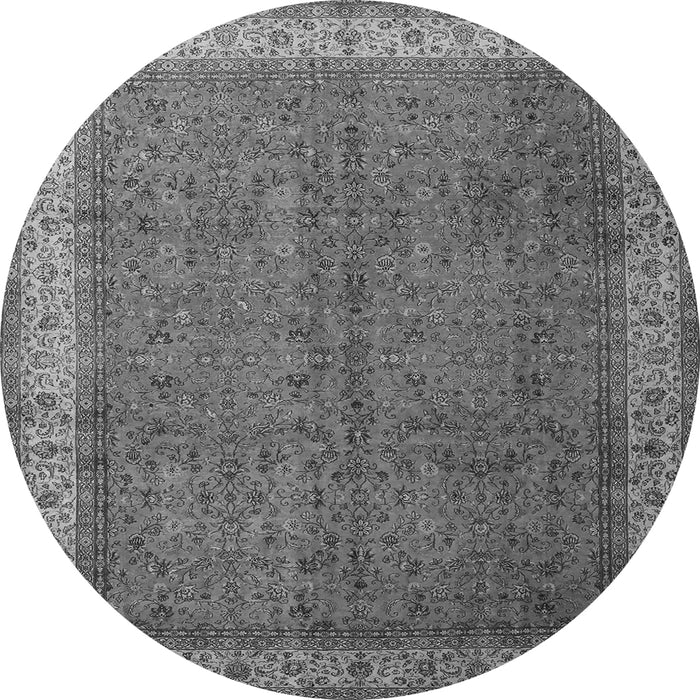 Machine Washable Persian Gray Traditional Rug, wshtr1864gry