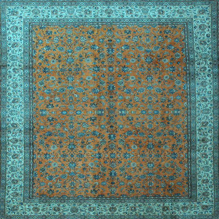 Square Persian Light Blue Traditional Rug, tr1864lblu