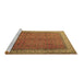 Sideview of Machine Washable Persian Brown Traditional Rug, wshtr1864brn