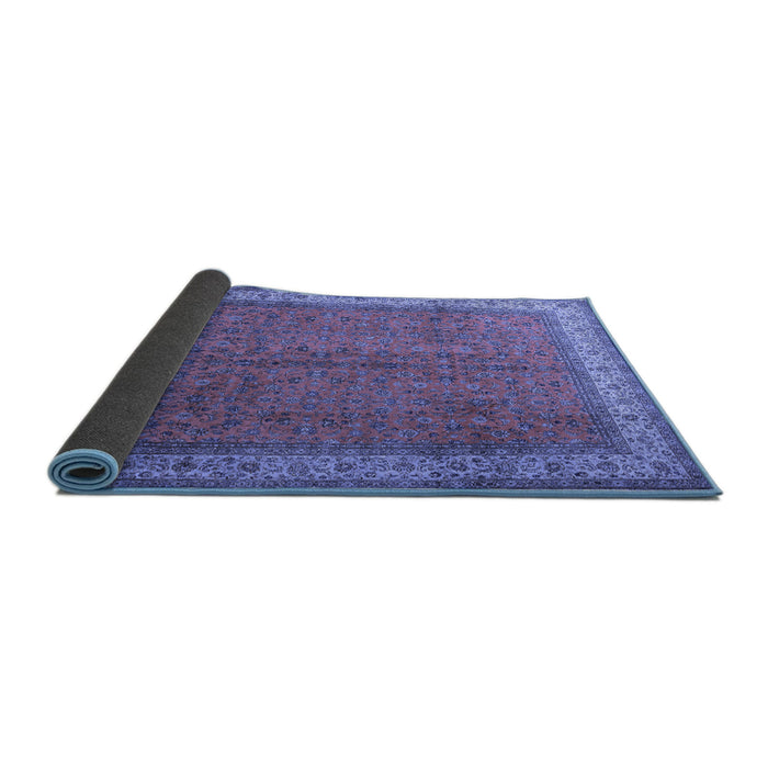 Sideview of Persian Blue Traditional Rug, tr1864blu