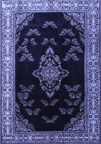 Medallion Blue Traditional Rug, tr1865blu