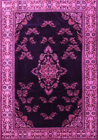 Medallion Pink Traditional Rug, tr1865pnk