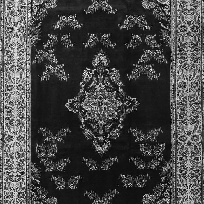 Medallion Gray Traditional Rug, tr1865gry