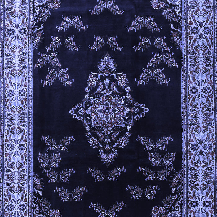 Medallion Blue Traditional Rug, tr1865blu