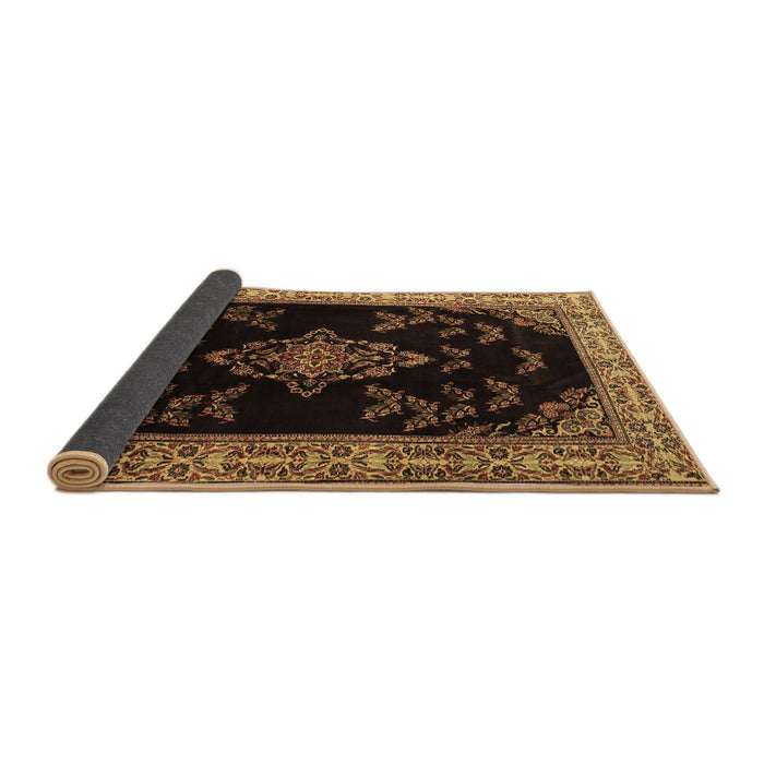 Sideview of Medallion Brown Traditional Rug, tr1865brn