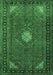 Medallion Emerald Green Traditional Rug, tr1866emgrn