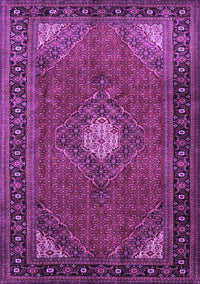 Medallion Purple Traditional Rug, tr1866pur