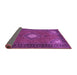 Sideview of Medallion Purple Traditional Rug, tr1866pur