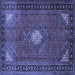 Square Medallion Blue Traditional Rug, tr1866blu