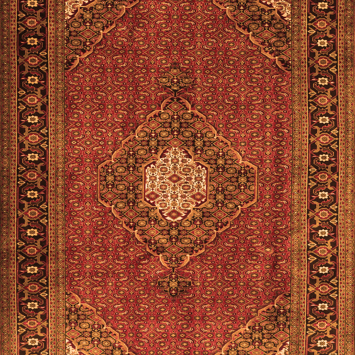 Medallion Orange Traditional Rug, tr1866org