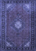 Medallion Blue Traditional Rug, tr1866blu