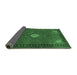 Sideview of Medallion Emerald Green Traditional Rug, tr1866emgrn