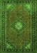 Medallion Green Traditional Rug, tr1866grn