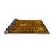 Sideview of Medallion Yellow Traditional Rug, tr1866yw