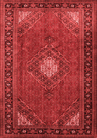 Medallion Red Traditional Rug, tr1866red