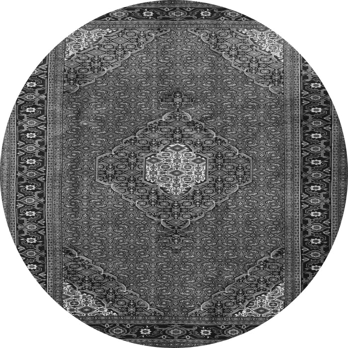 Square Medallion Gray Traditional Rug, tr1866gry