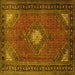 Square Medallion Yellow Traditional Rug, tr1866yw