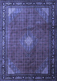 Medallion Blue Traditional Rug, tr1867blu