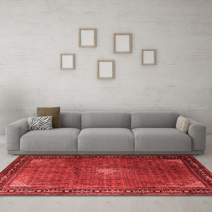 Traditional Red Washable Rugs