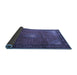 Sideview of Medallion Blue Traditional Rug, tr1867blu