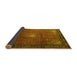 Sideview of Medallion Yellow Traditional Rug, tr1867yw