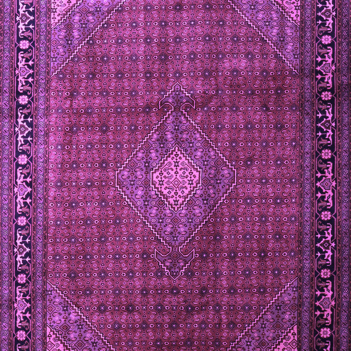 Machine Washable Medallion Purple Traditional Area Rugs, wshtr1867pur