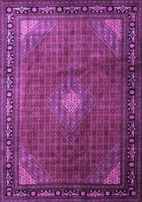 Medallion Purple Traditional Rug, tr1867pur