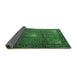 Sideview of Medallion Emerald Green Traditional Rug, tr1867emgrn