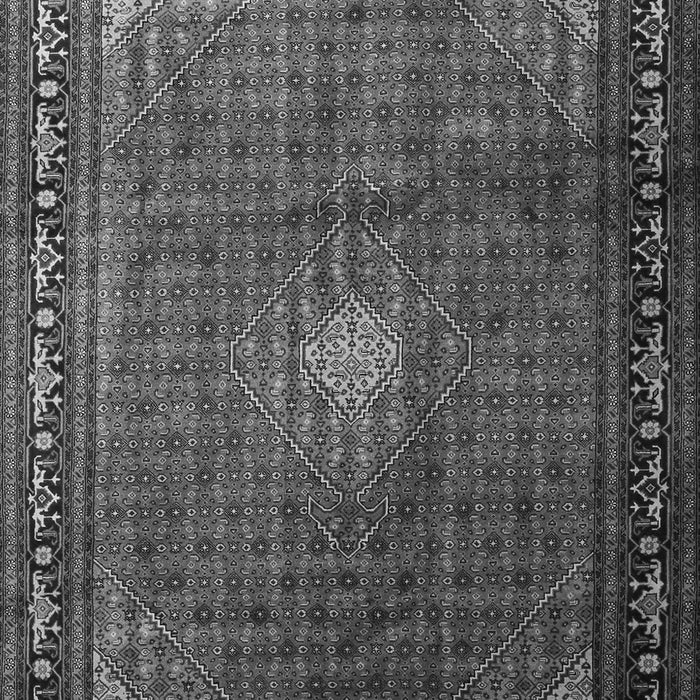 Serging Thickness of Machine Washable Medallion Gray Traditional Rug, wshtr1867gry