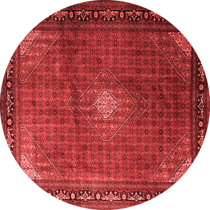 Machine Washable Medallion Red Traditional Rug, wshtr1867red