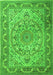 Medallion Green Traditional Rug, tr1868grn
